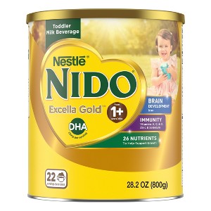 Nestle NIDO Excella Gold Toddler Powdered Milk Beverage - 28.2oz - 1 of 4