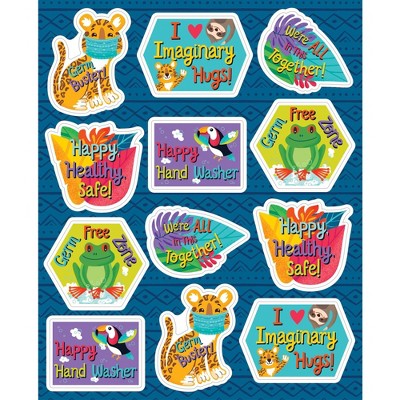 One World Germ Busters Shape Stickers - Carson Dellosa