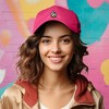 Dalix Fire Embroidered Lit Flame Dad Hat Cotton Baseball Cap Adjustable Mens - 3 of 4