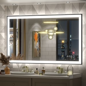 Apmir Super Bright Front & Back LED Lighted Anti-Fog Aluminum Alloy Framed Tempered Glass Bathroom/Vanity Mirror with ETL & 3-Year Warranty - 1 of 4