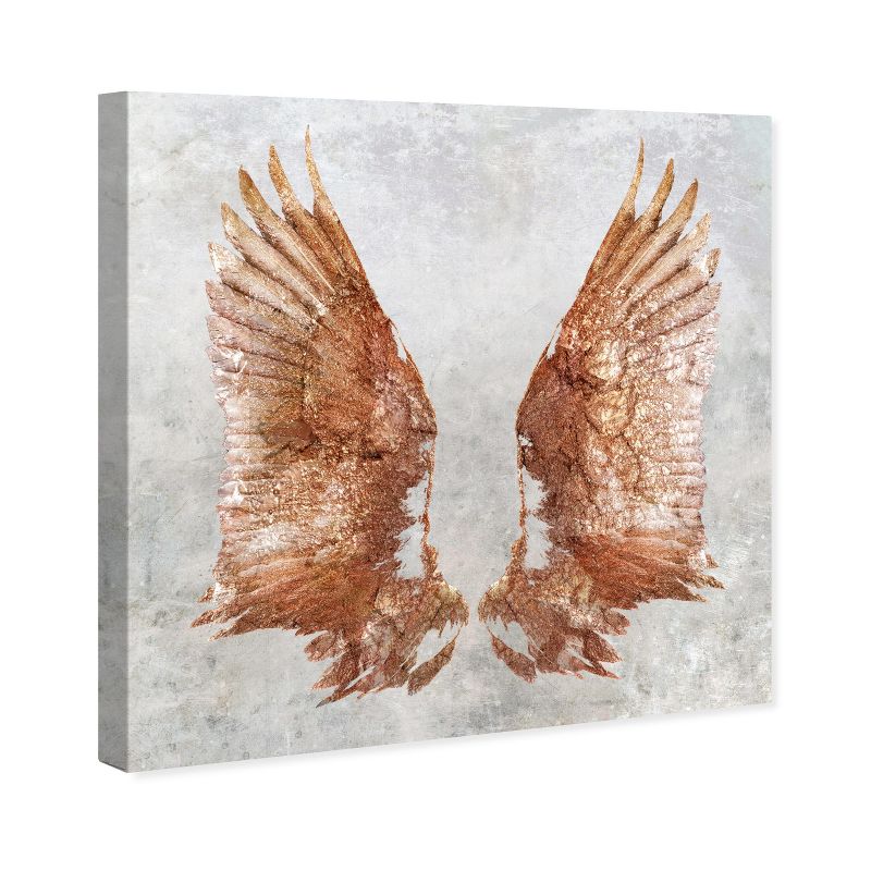 20&#34; x 20&#34; Rose Gold Wings Fashion and Glam Unframed Canvas Wall Art in Pink - Oliver Gal, 3 of 9