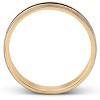 Pompeii3 10k Yellow & Black Gold Mens Brushed Diamond Cut Finish Mens Wedding Band - 3 of 4