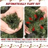 Gulches Blue Gradient Pre Lit LED Flocked Pencil Tree with Warm White Lights - 2 of 4