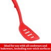 Betty Crocker Silicone 14 Inch Slotted Turner, Red - 4 of 4