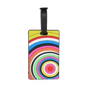Unique Bargains Circles Luggage Tag Multicolored 1 Pc - 1 of 4