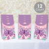 Big Dot of Happiness Beautiful Butterfly - Floral Baby Shower or Birthday Gift Favor Bags - Party Goodie Boxes - Set of 12 - 2 of 4