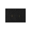 FUFU&GAGA Black Sideboard Storage Cabinet Buffet with Geometric Doors & Gold Accents - Multi - Room Storage for Living/Dining Spaces - 4 of 4