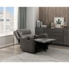 Faux Leather Glider Recliner Chair, 1-Piece, Solid Wood Frame, Comfortable Living Room Seating - 2 of 4