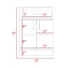 NicBex 1 Drawer File Cabinet with 1 Cabinet,Office Cabinet with White Metal Handle Design,Modern Storage Cabinet,Filing Cabinets for Home Office - 3 of 4