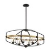 Savoy House Kirkland 6 - Light Chandelier in  English Bronze/Warm Brass - 4 of 4