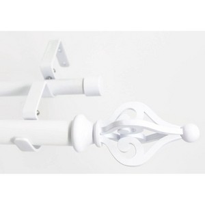 Urbanest Portia Manhattan 1-inch 3-4 inch Double Drapery Curtain Window Rod Set - 1 of 4