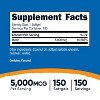 Nutricost Biotin (5,000mcg) 150 Softgels - Vitamin B7, Gluten Free, GMO-Free - 2 of 4