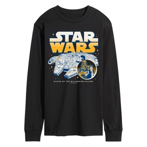 Men's - Star Wars - Han Chewy Mil Falc Long Sleeve Graphic T-Shirt - 1 of 3