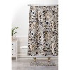 Avenie Moody Blooms Ditsy Shower Curtain Brown - Deny Designs: Abstract Microfiber Bath Decor, Machine Washable - 3 of 3