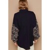 Women's Jacquard Sleeve Shacket - POL - 3 of 4