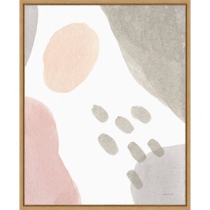 16" x 20" Abstract Pastel Tidepool II by Danhui Nai Framed Wall Canvas - Amanti Art: Modern Lithograph, Sawtooth Back, Polystyrene Frame - 1 of 4