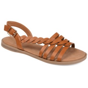 Journee Women's Solay Flat Sandals - 1 of 4