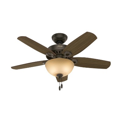 42" New Bronze Ceiling Fan with LED Light and Reversible Blades