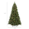 Best Choice Products Pre-Lit Pre-Decorated Holiday Christmas Pine Tree w/ Lights, Base - Green - 2 of 4
