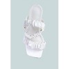 Merker Ruched Spool Heel Casual Women Sandals - 4 of 4