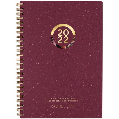 2022 Planner Small W/M Printed & Diecut Glitter Poly - Rachel Zoe for Cambridge