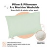 KeaBabies Jumbo Toddler Pillow with Pillowcase, 14X20 Soft Organic Toddler Pillows for Sleeping, Kids Travel Pillow - 4 of 4