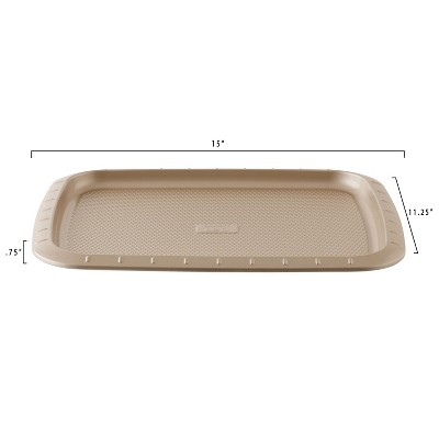 Non-Stick Carbon Steel Cookie Sheet, 11.4" x 16.3", Brass