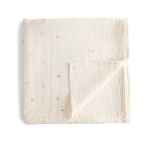 Mushie Organic Cotton Muslin Swaddle Blanket - 1 of 4
