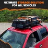 Mockins Extendable Rooftop Cargo Carrier 64"x39"x6", 16 Cu. Bag - Black - 3 of 4