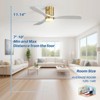 Sofucor 52'' Low Profile Indoor Outdoor Ceiling Fan with Light and Remote - 4 of 4