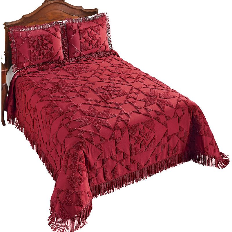 Collections Etc Country Starchenille Bedspread, 1 of 4
