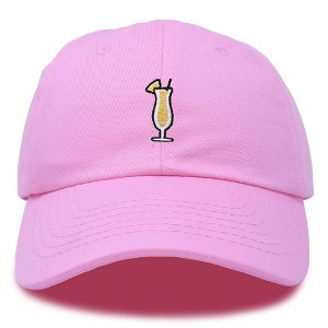 Dalix Pina Colada Embroidered Cap Cotton Baseball Cute Cool Dad Hat Womens - 1 of 4