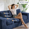 MAXYOYO 3-Seater Boneless Sofa Couch in a Box, Modern Faux Fur Sofa for Living Room, Soft High-Density Foam Couch with Pillows - 4 of 4