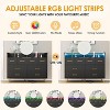 Jojoka 8 Drawer Dresser, Modern Dresser for Bedroom with Led Lights and Charging Station - 4 of 4