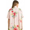 Women's Hibiscus Floral Print Button Down Top Blouse - Jnna - 2 of 4