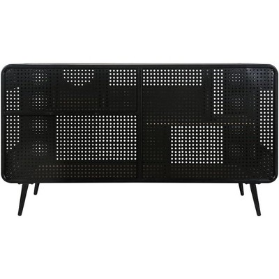 Acekool Modern Cat House - 55" Steel Frame with Sliding Glass Doors