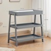 Portable Baby Changing Table with 2-Tier Storage Shelves & Included Changing Pad ¨C Compact Diaper Station for Newborns and Infants - 2 of 4