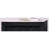 NicBex Nightstand with 2 Drawers,1pc Side Table with Faux Marble Top and Black/Gray Finish,Bedside Table for Bedroom,Living Room,Black/Gray - 4 of 4