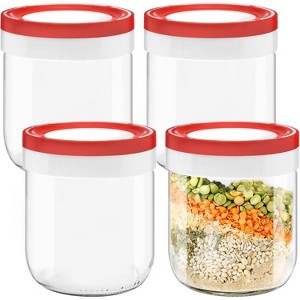 Tribello Glass Mason Jars with Lids - 1 of 4