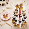 4-Tier Acrylic Cupcake Stand for 36 Cupcakes, Cupcake Tower Made with Finest Food Grade Acrylic, Cupcake Holder Designed with Glassy Stem - 2 of 2