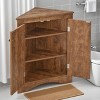 KWPZQEB Bathroom Floor Cabinet, Wooden Storage Organizer with Adjustable Shelves, Free-Standing Cupboard for Kitchen/Living Room/Bathroom - 4 of 4