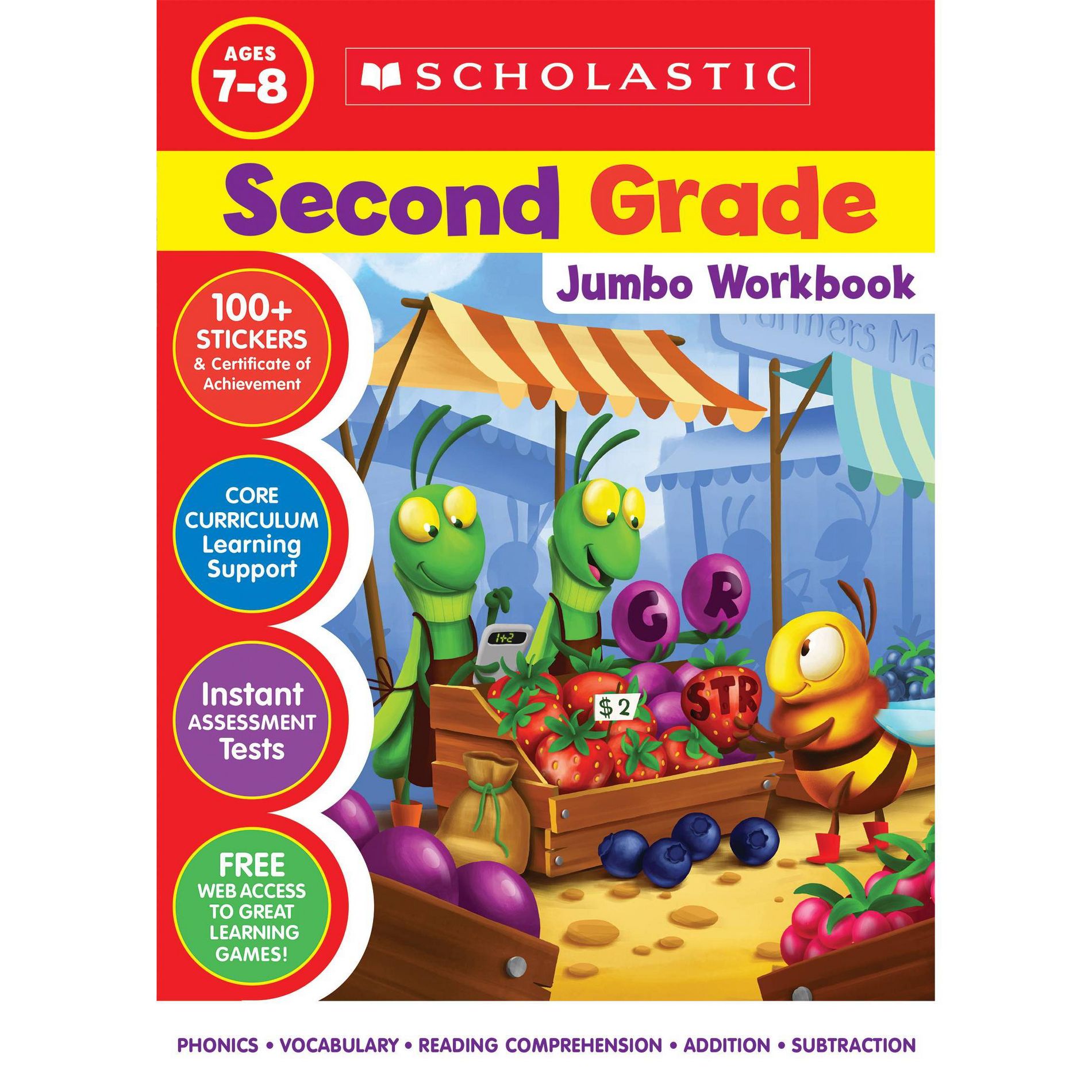 Second Grade Jumbo Workbook (Paperback)