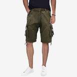 X RAY Mens Tactical Bermuda Cargo Shorts Camo and Solid Colors 12.5" Inseam Knee Length Classic Fit Multi Pocket Capri Pants