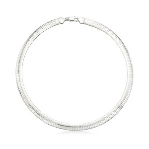 Ross-Simons Italian 8mm Sterling Silver Omega Necklace - 1 of 4