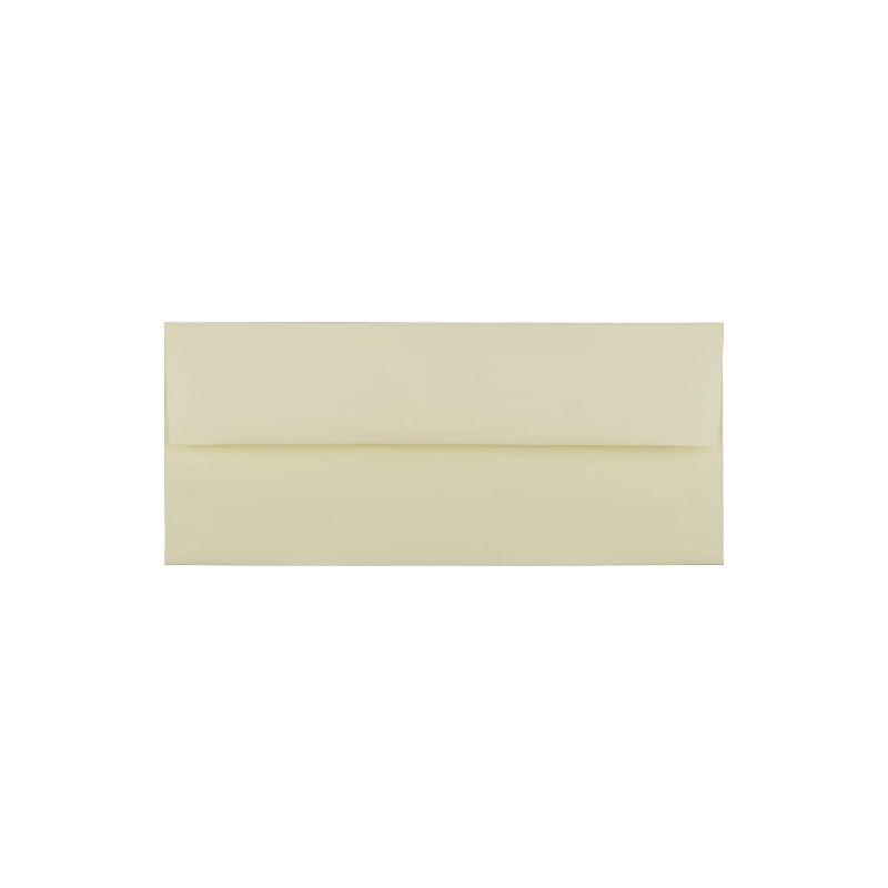 JAM Paper #10 Business Strathmore Envelopes 4.125 x 9.5 Ivory Wove 25/Pack 191165, 1 of 5