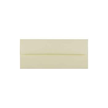 JAM Paper #10 Business Strathmore Envelopes 4.125 x 9.5 Ivory Wove 25/Pack 191165