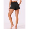 cheibear Women's Comfy Adjustable Drawstring Stretch Pajama Shorts with Pockets 2 Packs - image 4 of 4