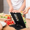 Metal Book Stand Adjustable Book Holder for Reading, Sturdy & Durable for Cookbooks, Textbooks, Magazines on Counter - 4 of 4