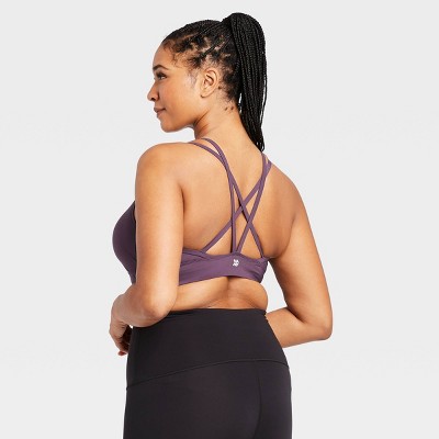 strappy sports bra target