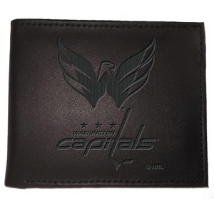 Evergreen NHL Washington Capitals Black Leather Bifold Wallet Officially Licensed with Gift Box - 1 of 1